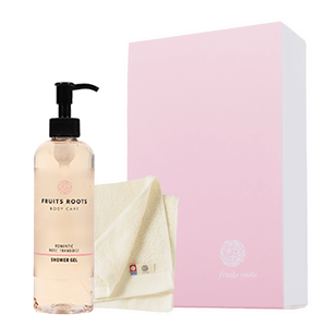 【ギフトBOX付】ROMANTIC シャワージェル & フェイスタオルセット