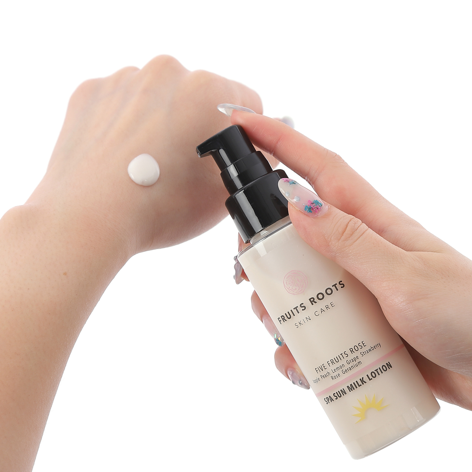 5 FRUITS ROSE スパサンミルクローション