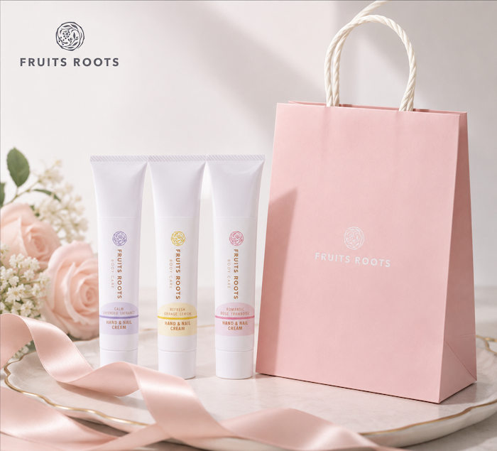 【ギフトBOX付】ハンド＆ネイルクリーム3種セット（REFRESH、ROMANTIC、CALM）