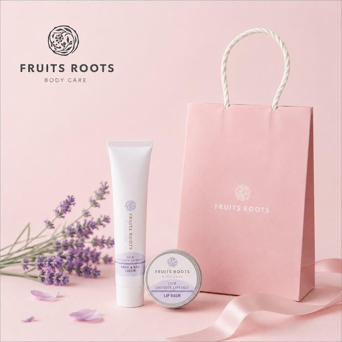 【ギフトBOX付】CALM  ハンド＆ネイルクリーム、リップバームセット