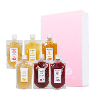 【ギフトBOX付】フルーツジュレ6種セット（アップル、オレンジ、甘夏、ベリー、レモン、グレープ）