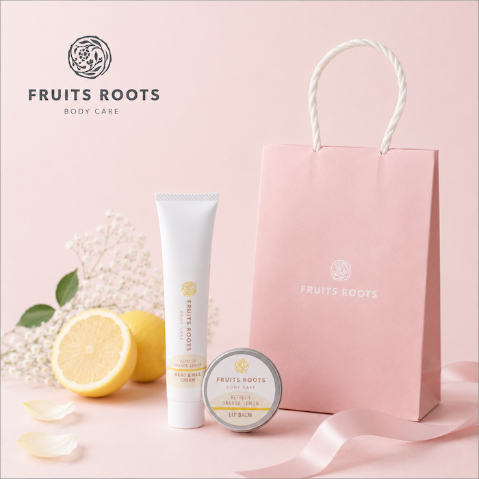 【ギフトBOX付】REFRESHハンド＆ネイルクリーム、リップバームセット