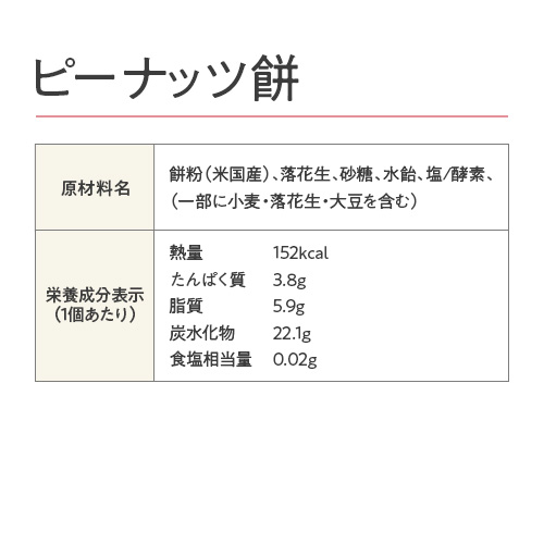  ピーナッツ餅20個入り