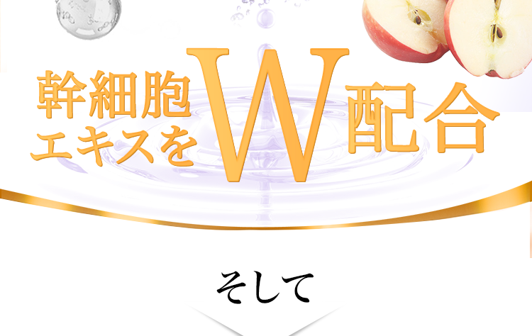 幹細胞エキスをW配合