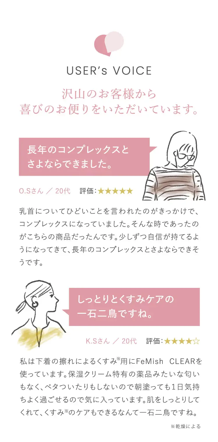 沢山のお客様から喜びのお便りをいただいています。