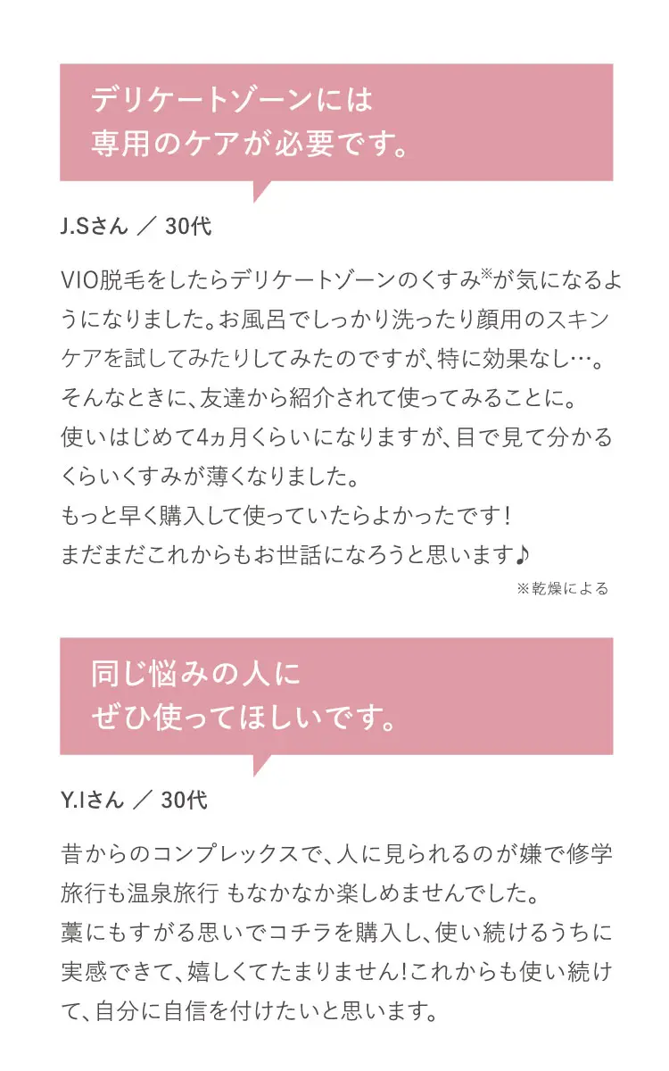 同じ悩みの人にぜひ使ってほしいです。
