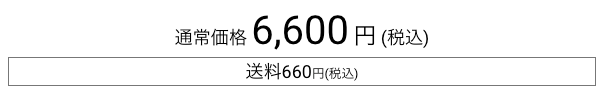 通常価6600円、送料660円
