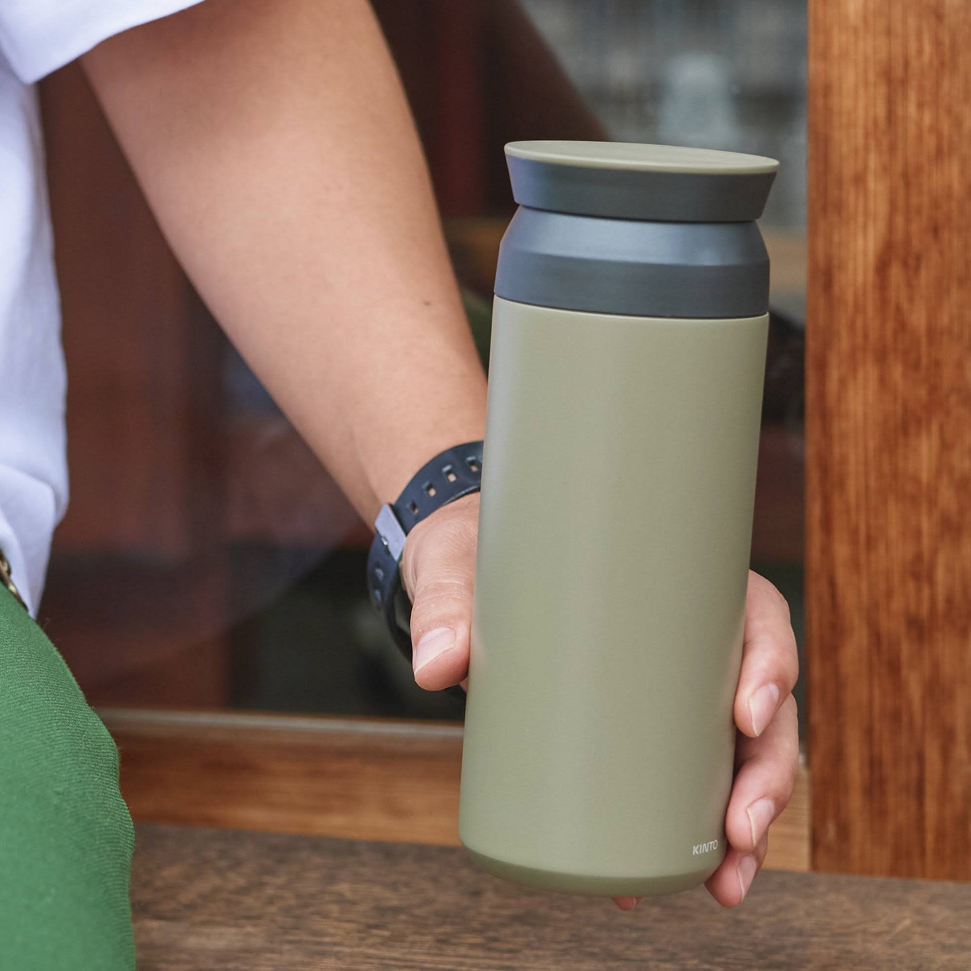 トラベルタンブラー 色,サイズ: アッシュグリーン 350ml