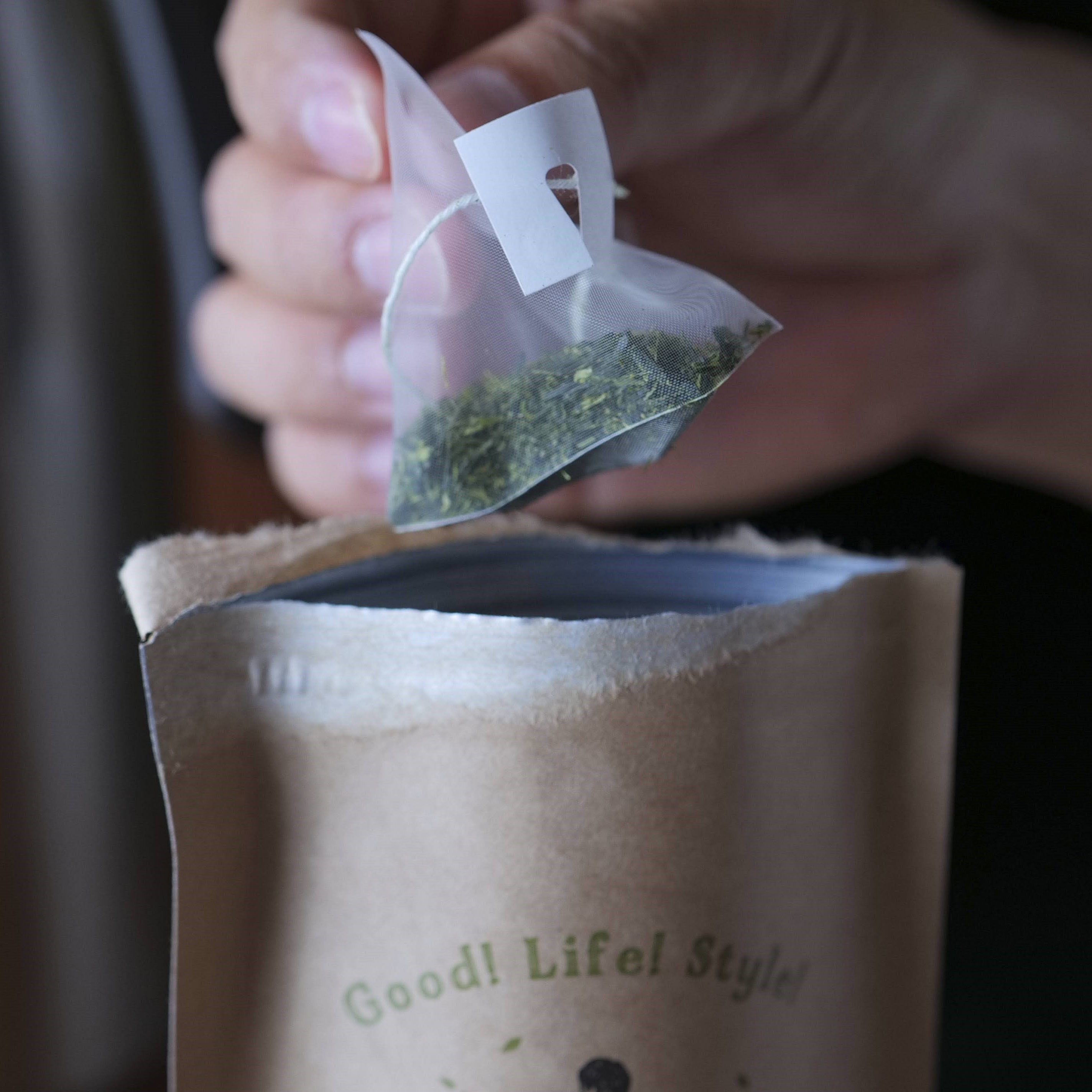 マグカップ用ティーバッグ　4個入り お茶６種: 強火の煎茶