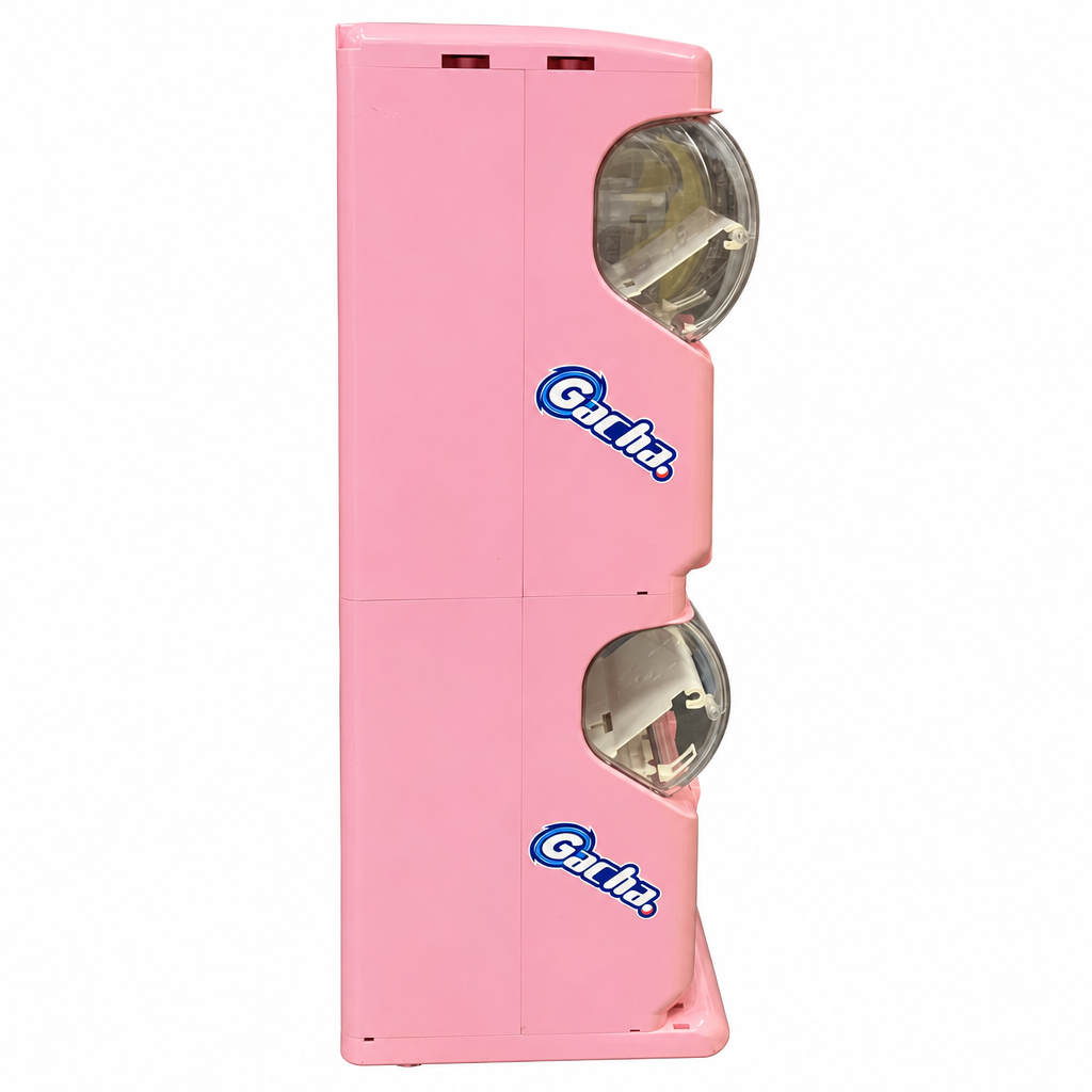 【中古】ガチャ2Ez(ガチャツーイージー)/ピンク/2段式カプセルトイマシン本体