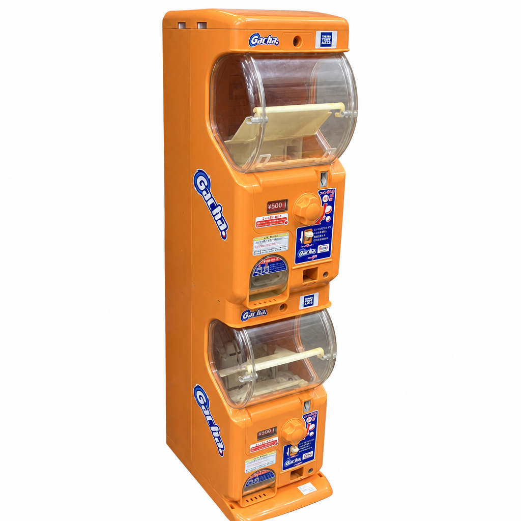 【中古】ガチャ2Ez(ガチャツーイージー）/オレンジ/2段式カプセルトイマシン本体