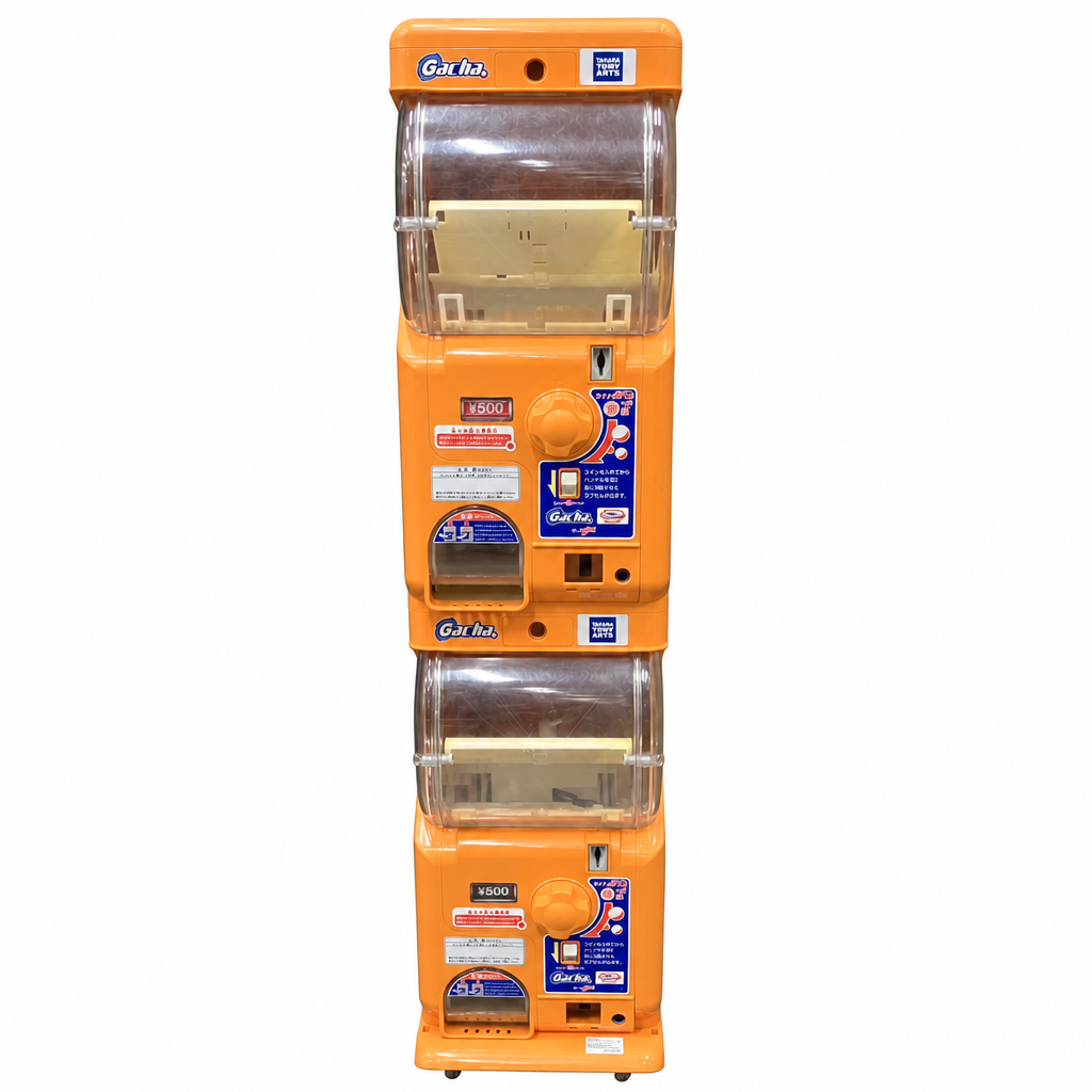 【中古】ガチャ2Ez(ガチャツーイージー）/オレンジ/2段式カプセルトイマシン本体