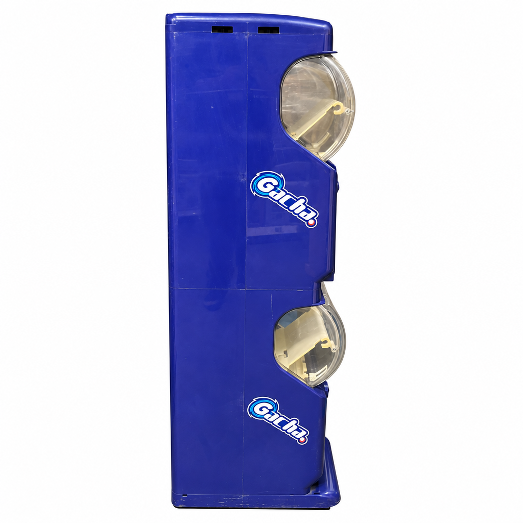 【中古】ガチャ2Ez(ガチャツーイージー)/ネイビーブルー/2段式カプセルトイマシン本体