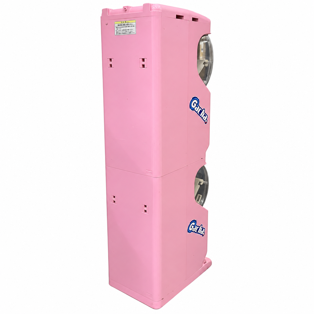 【中古】ガチャ2Ez(ガチャツーイージー)/ピンク/2段式カプセルトイマシン本体