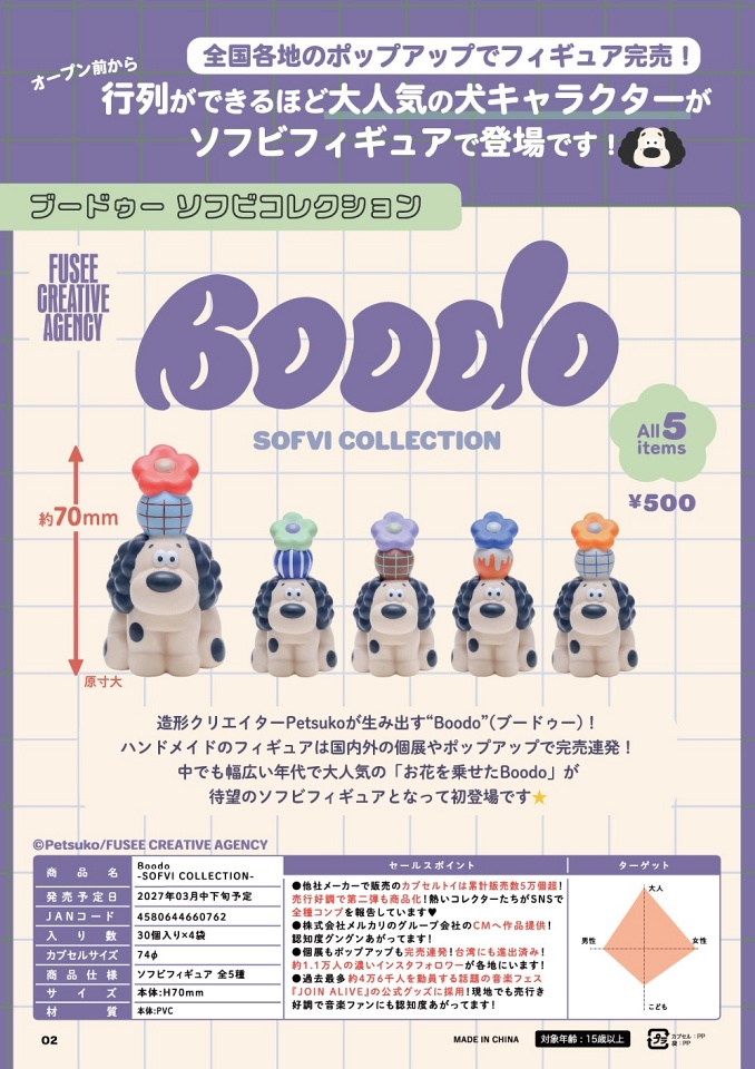 【3月発売】Boodo- SOFVI COLLECTION - 30個入り (500円カプセル)【一次予約】