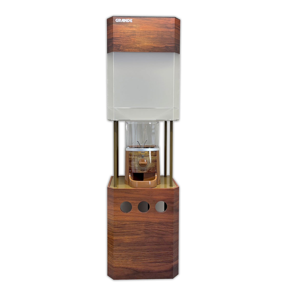 【新品】GACHAPY GRANDE(ガチャピーグランデ)【マロンブラウン】カプセルトイマシン 本体【送料別途お見積】