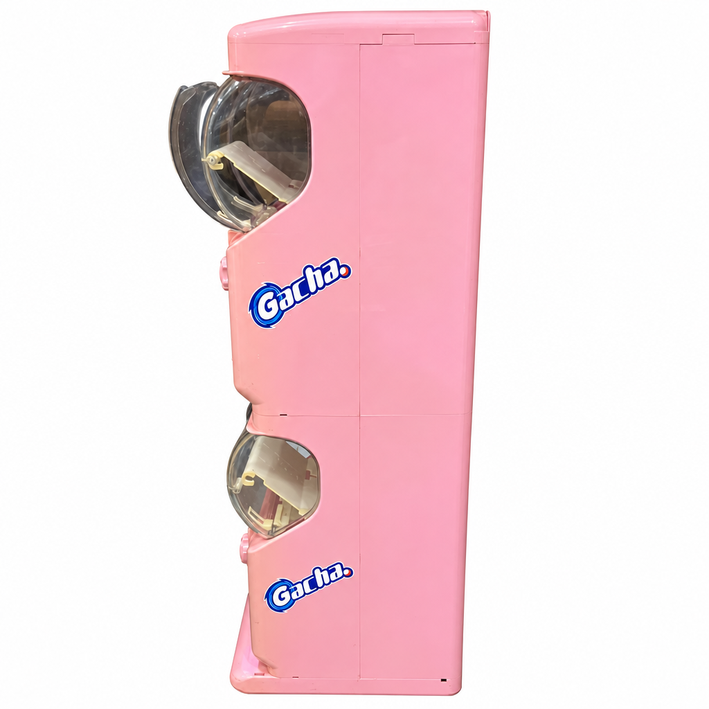 【中古】ガチャ2Ez(ガチャツーイージー)/ピンク/2段式カプセルトイマシン本体