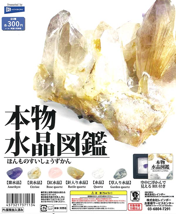 本物水晶図鑑 40個入り (300円カプセル)