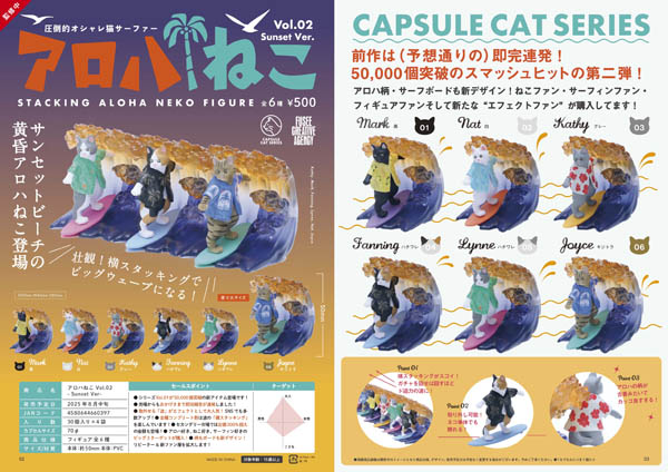 アロハねこVol.02-Sunset Ver- 30個入り (500円カプセル)
