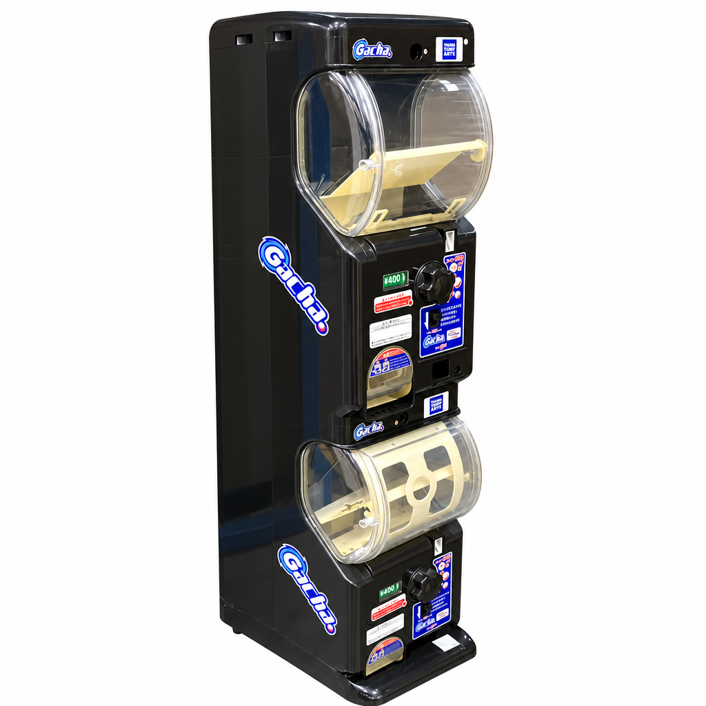 【中古】ガチャ2Ez（ガチャーツーイージー)/ブラック/2段式カプセルトイマシン本体