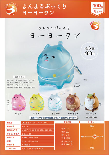 まんまるぷっくりヨーヨーワン 30個入り(400円カプセル)