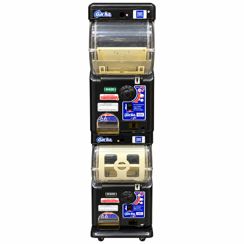 【中古】ガチャ2Ez（ガチャーツーイージー)/ブラック/2段式カプセルトイマシン本体