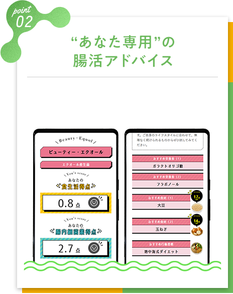 検査結果 と アドバイス を Webレポートでお届け