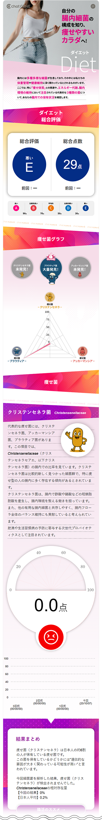 ダイエットレポートのサンプル