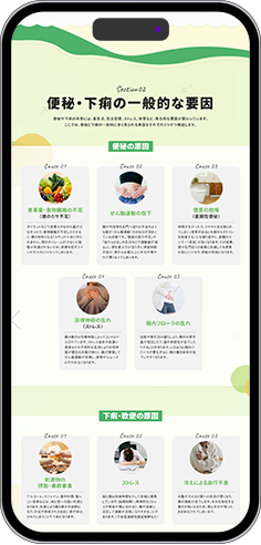 腸内環境レポートの表示イメージ