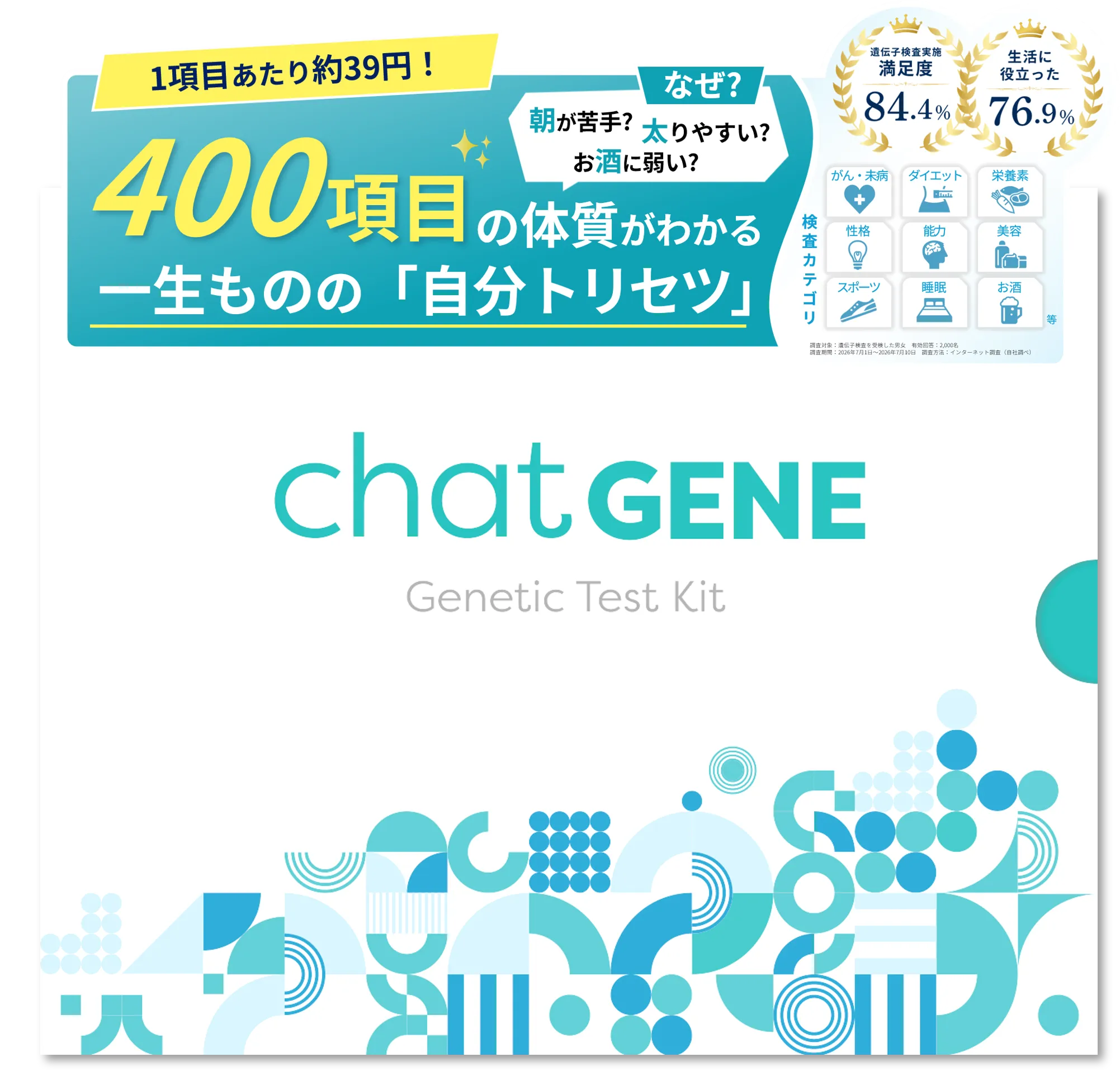 パッケージ：chatGENE（チャットジーン）