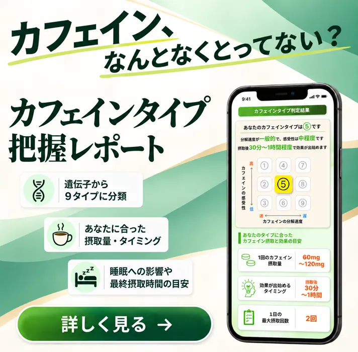 カフェインタイプ把握レポート