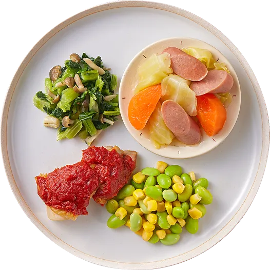 鶏肉のごろっと<br/>トマトソース