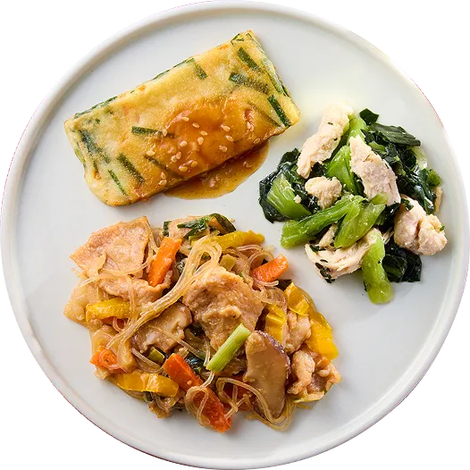 甘辛だれの<br/>焼肉プレート<span>(プルコギ風)</span>