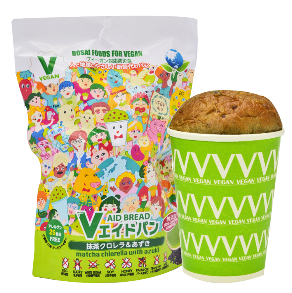 《防災》Vエイドパン 抹茶クロレラ＆あずき 30個