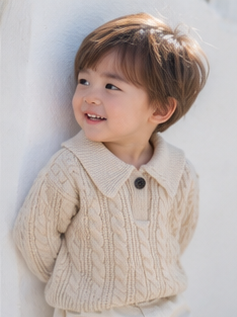 クラシカルケーブル ポロニット(A00061) Size: 73cm ネイビー