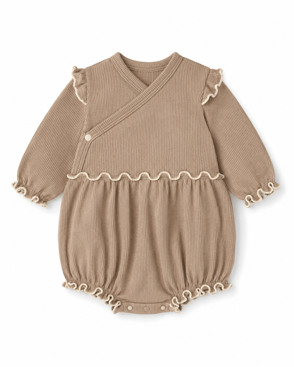 メロウリブベビーロンパース Size: 66cm Beige