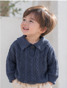 クラシカルケーブル ポロニット(A00061) Size: 73cm ネイビー