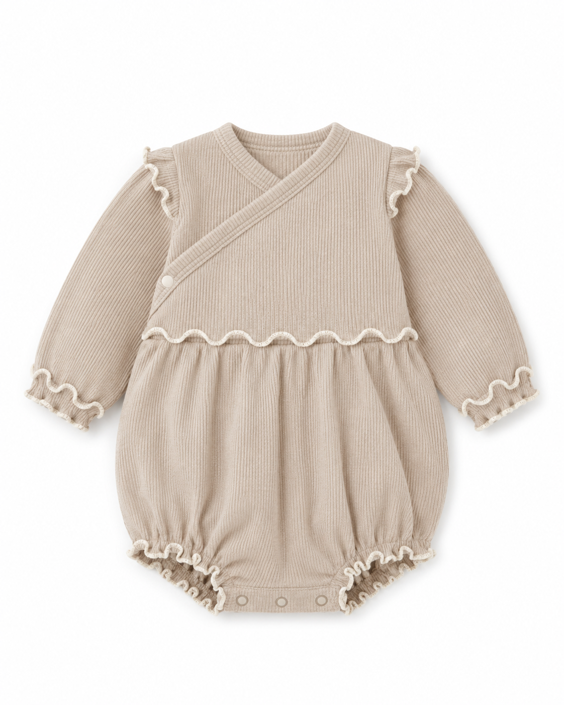 メロウリブベビーロンパース Size: 66cm Beige