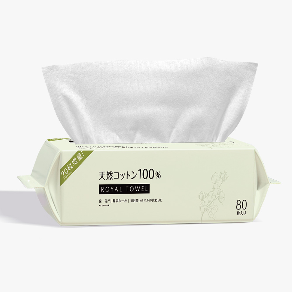 CICIBELLA フェイスタオル green 80枚入り 200*200