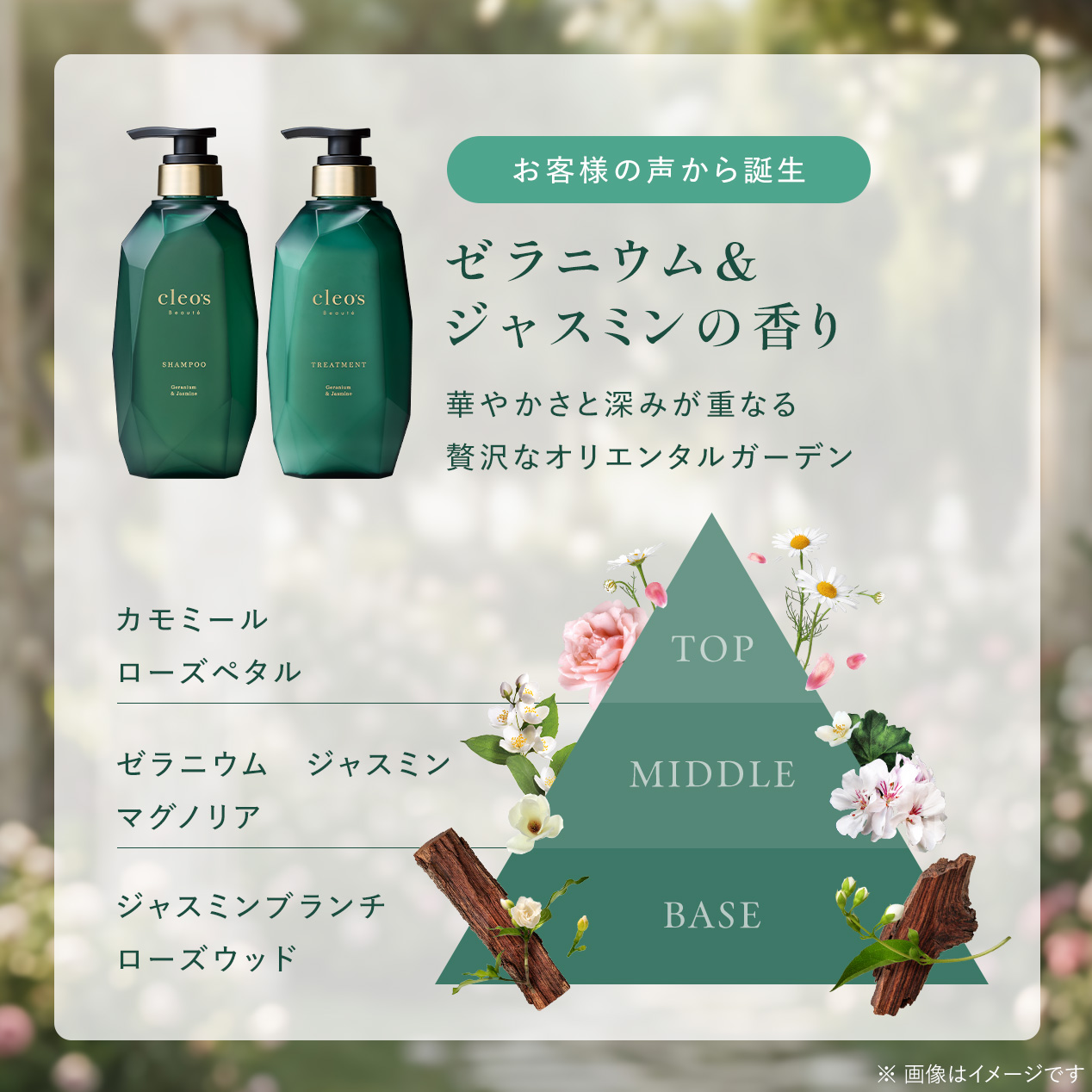 エクストラモイストシャンプー･リペアトリートメント つめかえ ゼラニウム＆ジャスミン