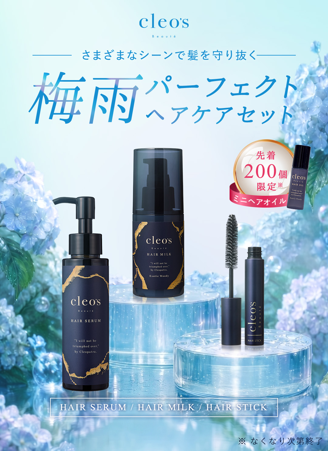 梅雨パーフェクトヘアケアセット