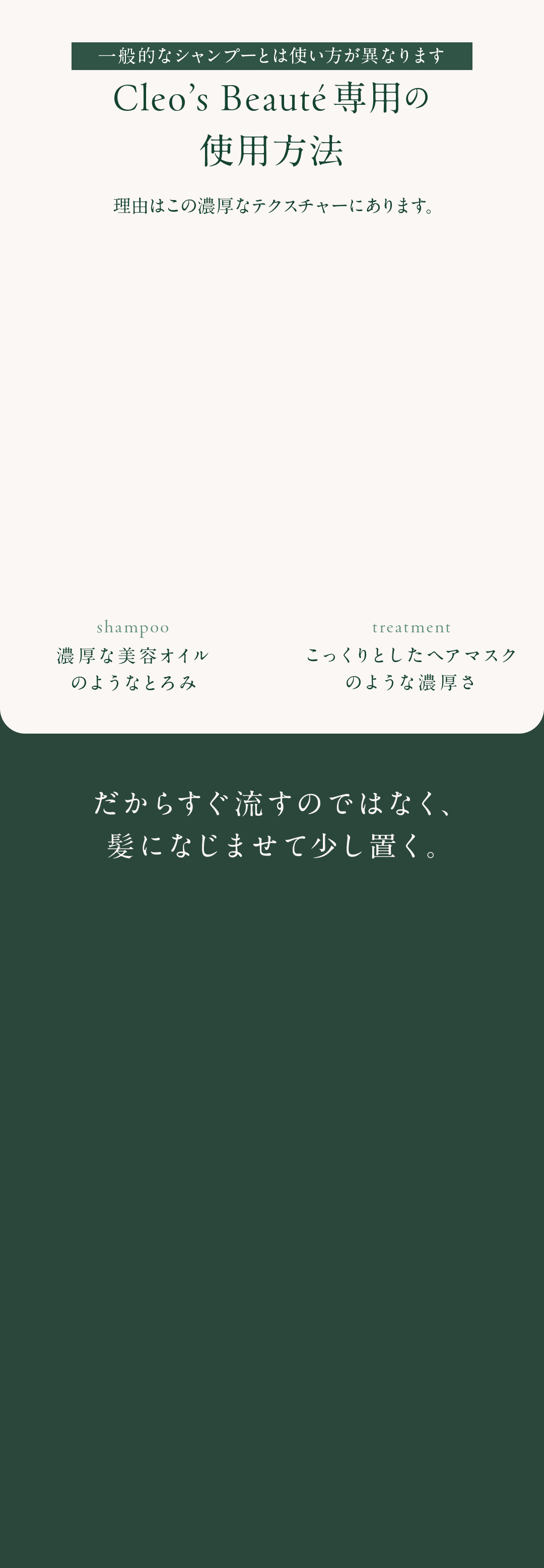 Cleo's Beauté専用の使用方法