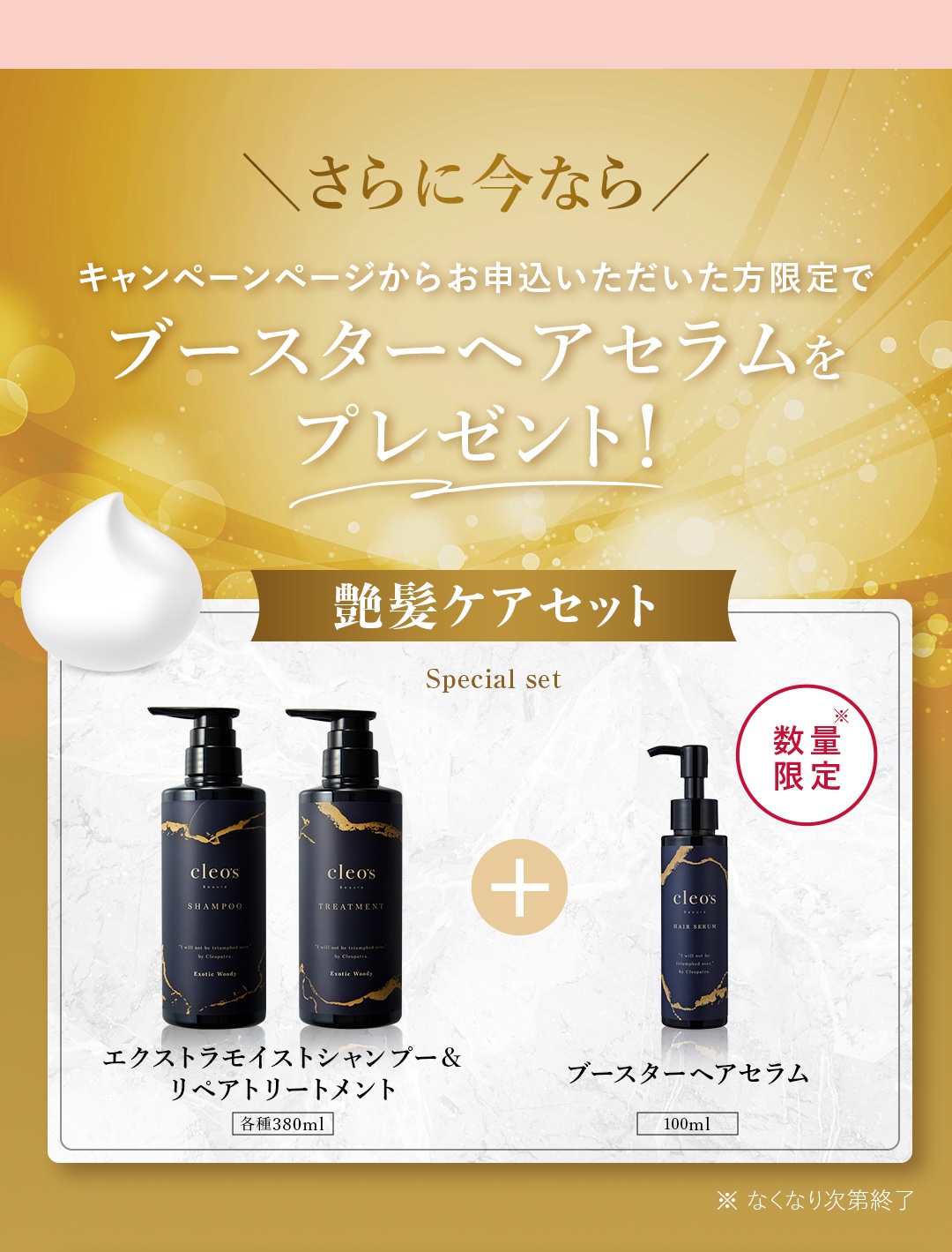 Cleo's Beauté エクストラモイストシャンプー リペアトリートメント