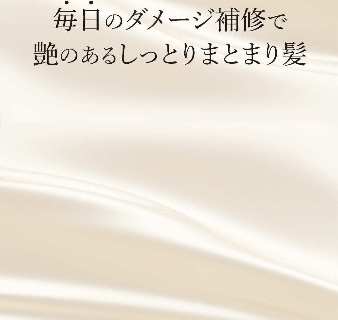 艶のあるしっとりまとまり髪