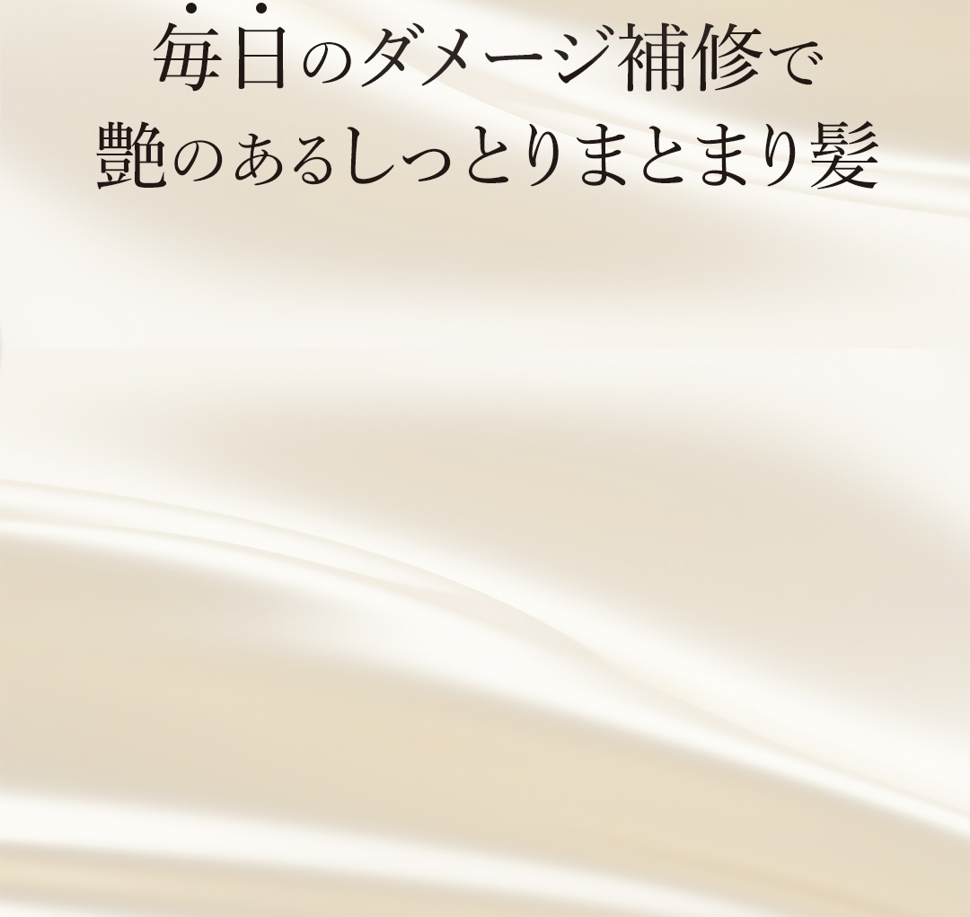 艶のあるしっとりまとまり髪