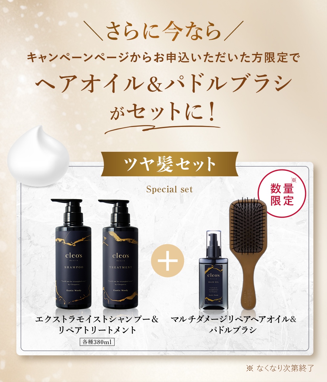 Cleo's Beauté エクストラモイストシャンプー リペアトリートメント