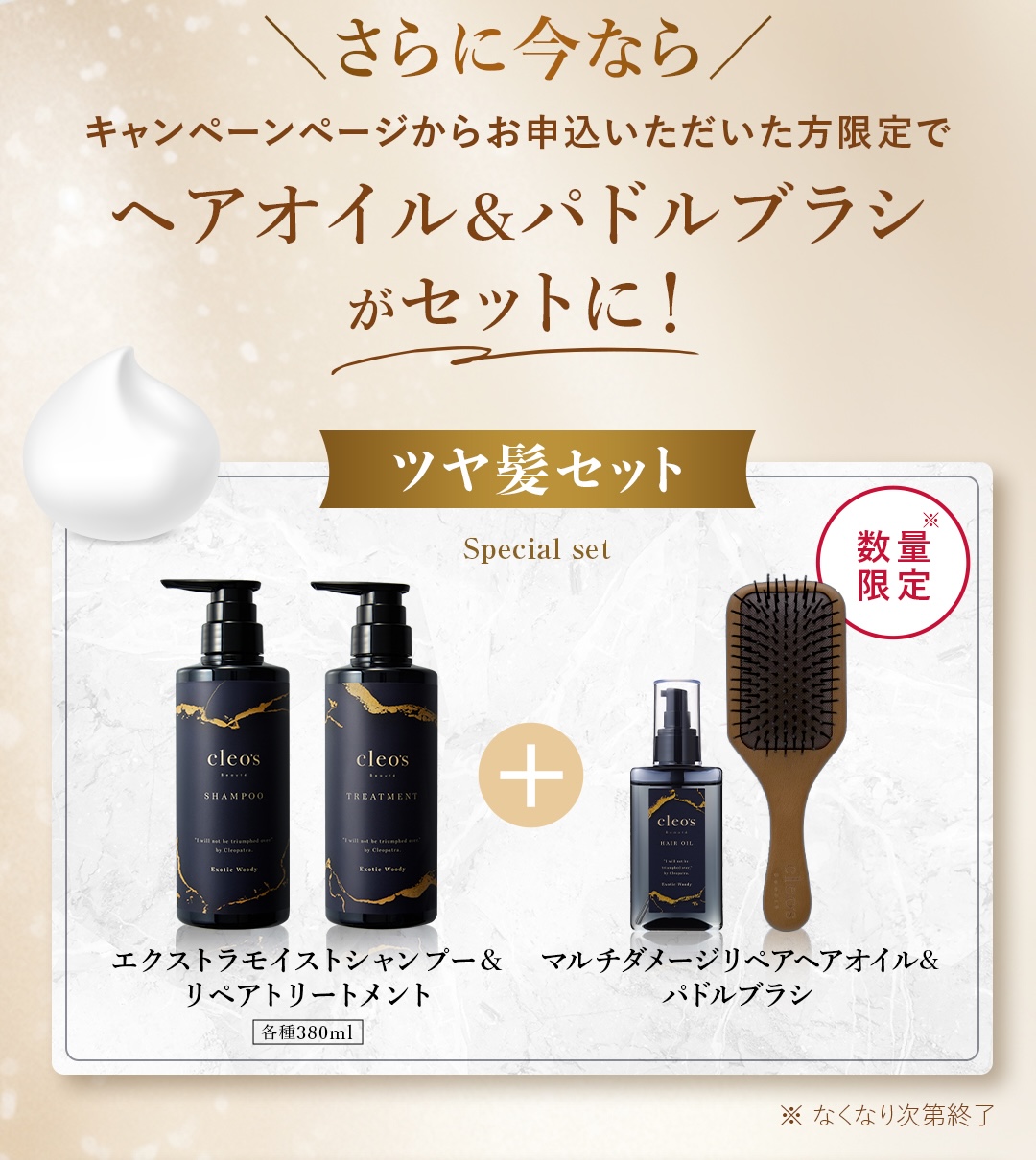 Cleo's Beauté エクストラモイストシャンプー リペアトリートメント