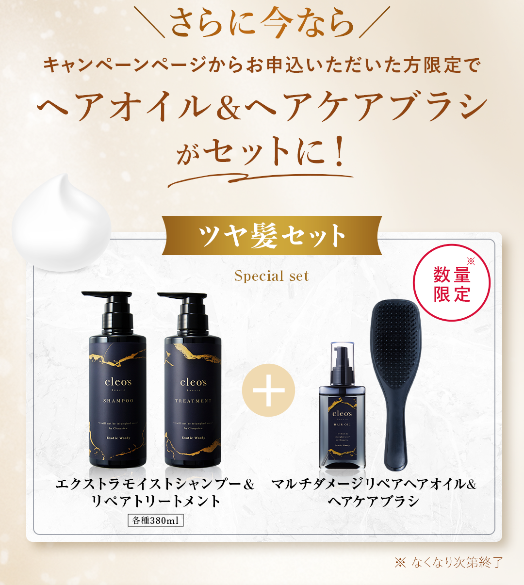 Cleo's Beauté エクストラモイストシャンプー リペアトリートメント