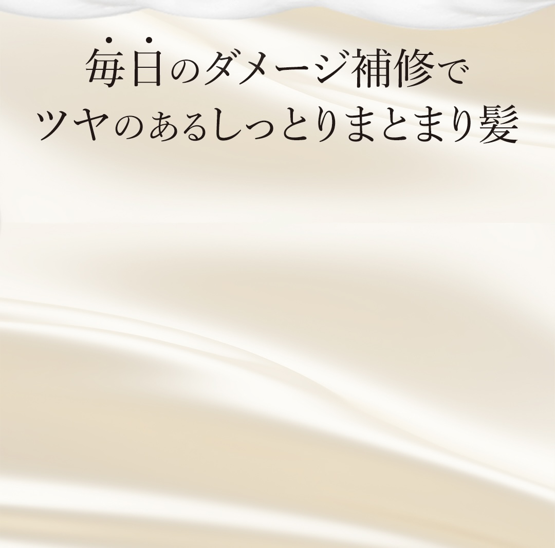 艶のあるしっとりまとまり髪