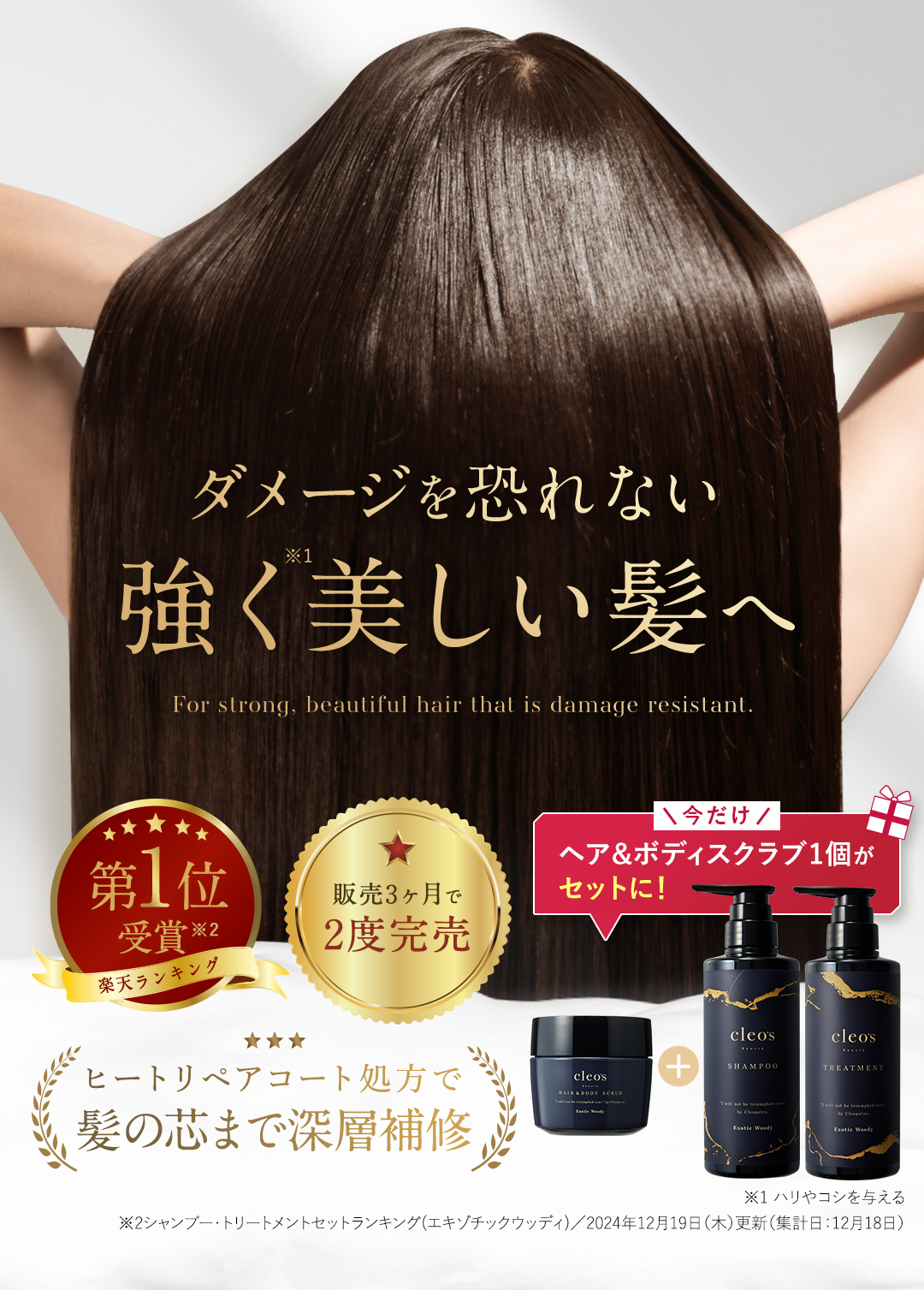 'ダメージを恐れない強く美しい髪へ